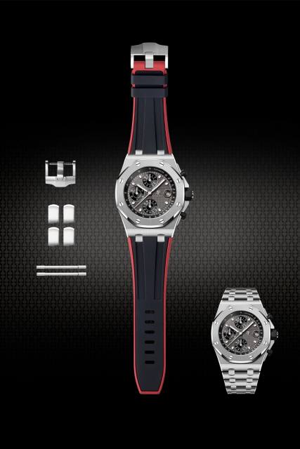 【Two Tone】Rubber Strap For AP Royal Oak Offshore 42mm Metal Bracelet Model