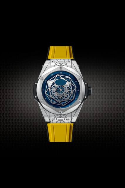 Rubber Strap For Hublot BigBang SANG BLEU I 45MM