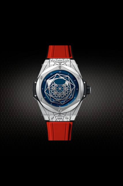 Rubber Strap For Hublot BigBang SANG BLEU I 45MM