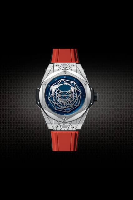 Rubber Strap For Hublot BigBang SANG BLEU I 45MM