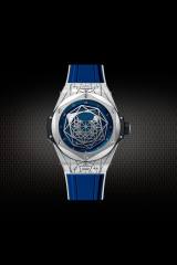 Rubber Strap For Hublot BigBang SANG BLEU I 45MM