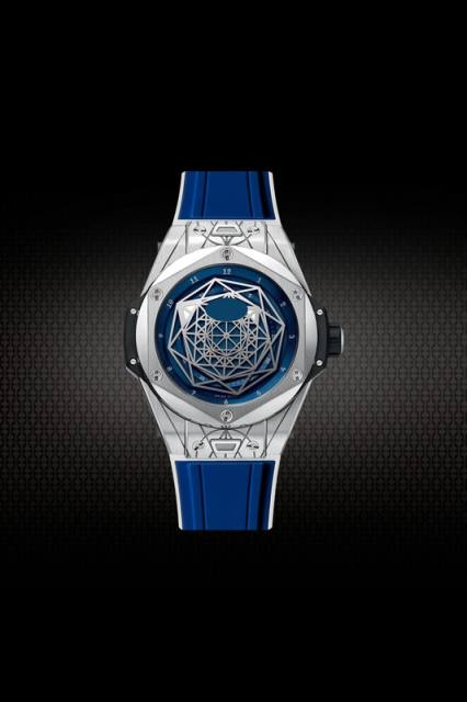 Rubber Strap For Hublot BigBang SANG BLEU I 45MM