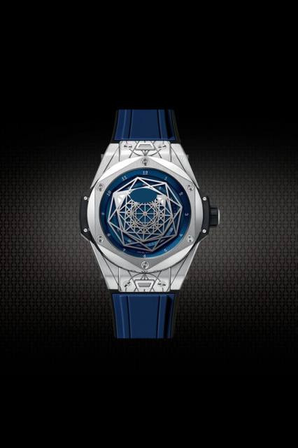 Rubber Strap For Hublot BigBang SANG BLEU I 45MM