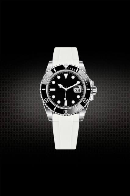 Rubber Strap For Rolex Submariner 41mm 126610.126613.124060