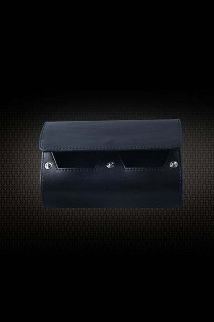 Double sided wooden grain Microfiber leather watch box