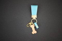 VAGENARI Genuine leather sheepskin keychain