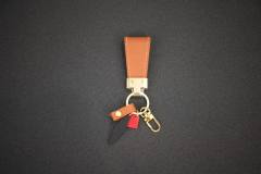 VAGENARI Genuine leather sheepskin keychain