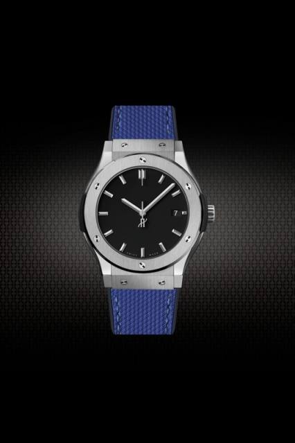 Grid Pattern Rubber strap for Hublot Classic Fusion 3-Hands 42/45mm