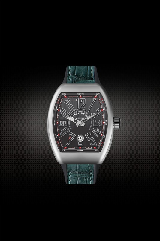 Alligator Rubber Strap For Franck Muller VANGUARD V45