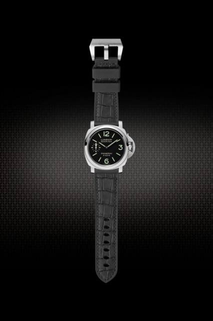 The Imitate alligator patterns Rubber Strap For Panerai Luminor 47mm