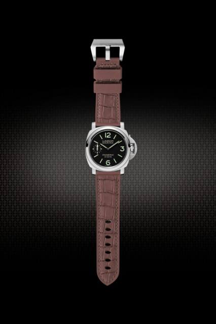 The Imitate alligator patterns Rubber Strap For Panerai Luminor 42mm