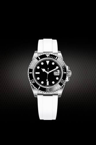 Rubber strap for Submariner 126610 126613 124060 with endlink