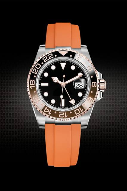 Rubber strap for Rolex GMT 126710  with endlink