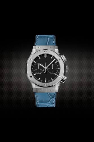 Alligator/ Rubber strap for Hublot Classic Fusion Chronograph TItanium 42/45mm