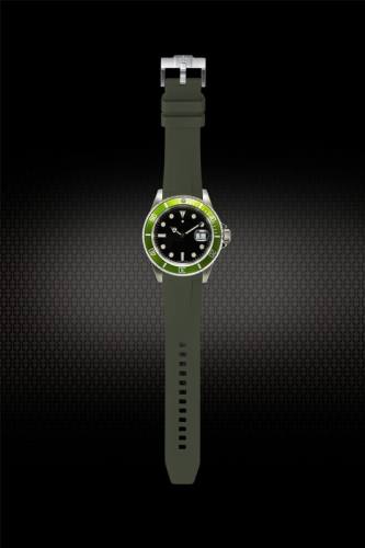 Rubber Strap For Rolex Submariner 16610 Tang Buckle
