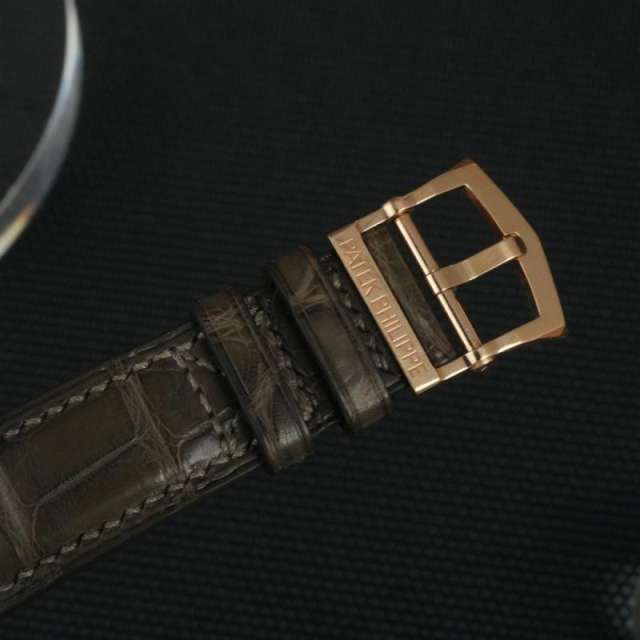 Alligator strap for Patek Phillipe 5524 Hand made