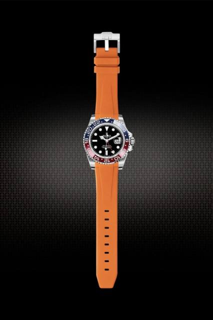 Rubber Strap For Rolex GMT 126710. Tang Buckle