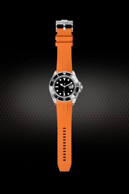 Rubber Strap For Rolex Sea-Dweller Ceramic 43mm 126600 126603