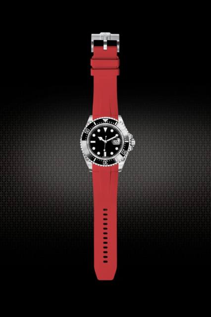 Rubber Strap For Rolex Sea-Dweller Ceramic 43mm 126600 126603