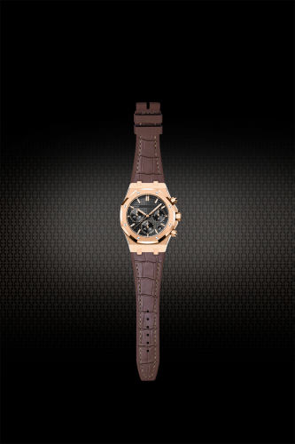 The Simulated Alligator Lines Rubber Strap For AP Royal Oak 41mm Chronograph