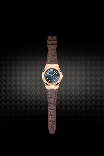 The Simulated Alligator Lines Rubber Strap For AP Royal Oak 41mm Automatic