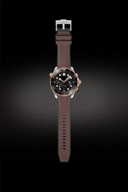 Rubber strap for Omega Seamaster 300m Chronograph 44mm