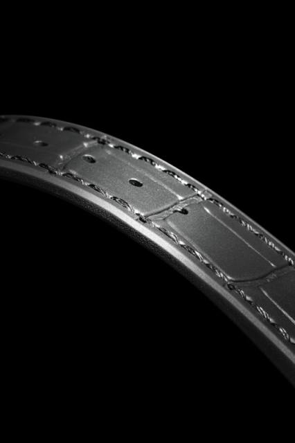 The Simulated Alligator Lines Rubber Strap For AP Royal Oak 41mm Steel Bracelt Models