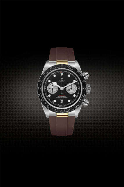 Rubber Strap For Tudor Black Bay Chrono Inlude Two Tone Endlinks