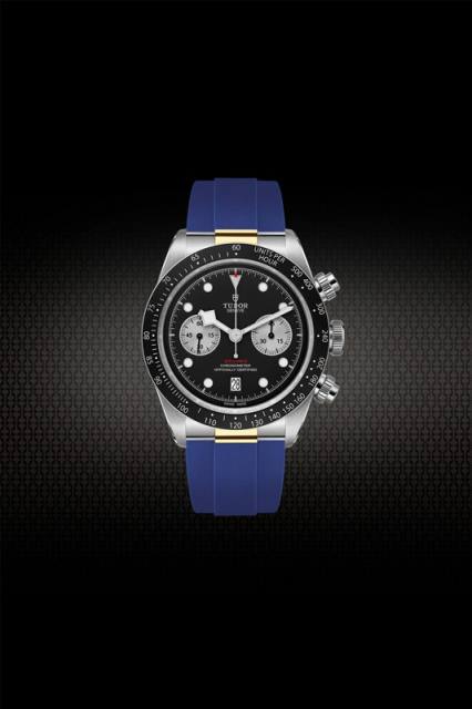 Rubber Strap For Tudor Black Bay Chrono Inlude Two Tone Endlinks