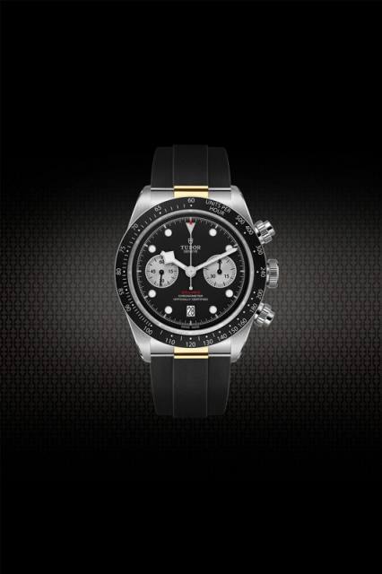 Rubber Strap For Tudor Black Bay Chrono Inlude Two Tone Endlinks