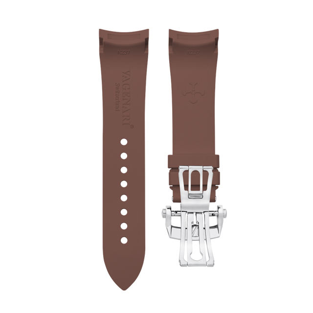 (Curved End) Rubber Strap For Fifty Fathoms Ceramic ref.5015 5085 45mm