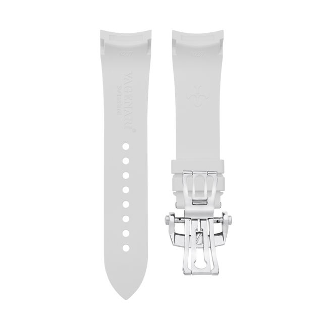(Curved End) Rubber Strap For Fifty Fathoms Ceramic ref.5000 43mm