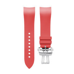 (Curved End) Rubber Strap For Fifty Fathoms Ceramic ref.5000 43mm