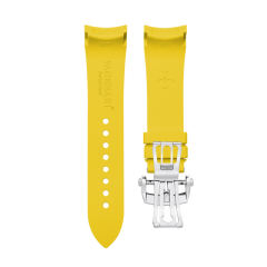 (Curved End) Rubber Strap For Fifty Fathoms Ceramic ref.5000 43mm