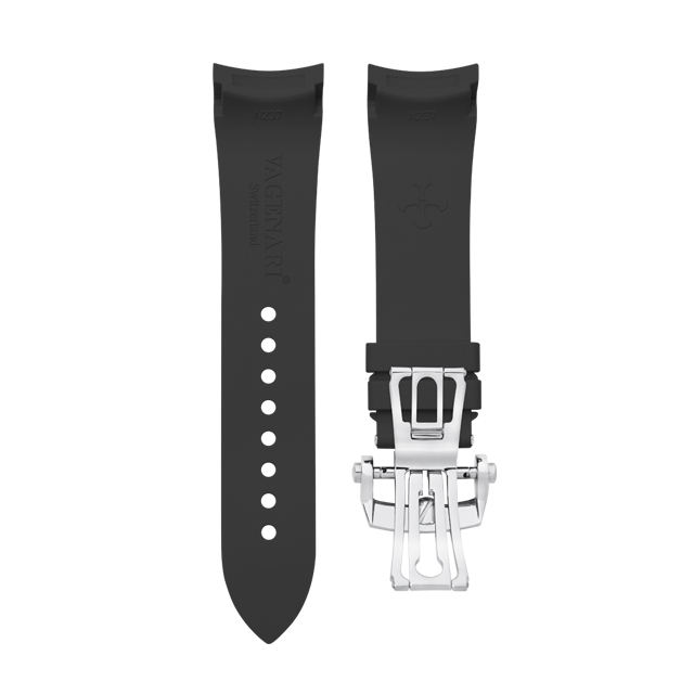 (Curved End) Rubber Strap For Fifty Fathoms Ceramic ref.5000 43mm