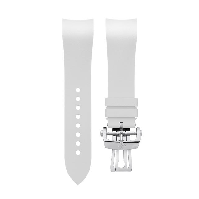 (Curved End) Rubber Strap For Fifty Fathoms Ceramic ref.5000 43mm