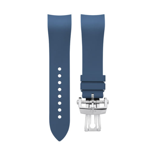 (Curved End) Rubber Strap For Fifty Fathoms Ceramic ref.5015 5085 45mm