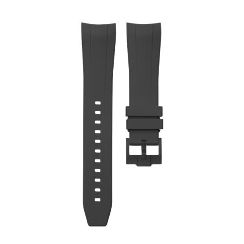 Rubber strap for Omega Seamaster 300 Black Ceramic 43.5mm