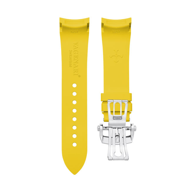 (Curved End) Rubber Strap For Fifty Fathoms Ceramic ref.5015 5085 45mm