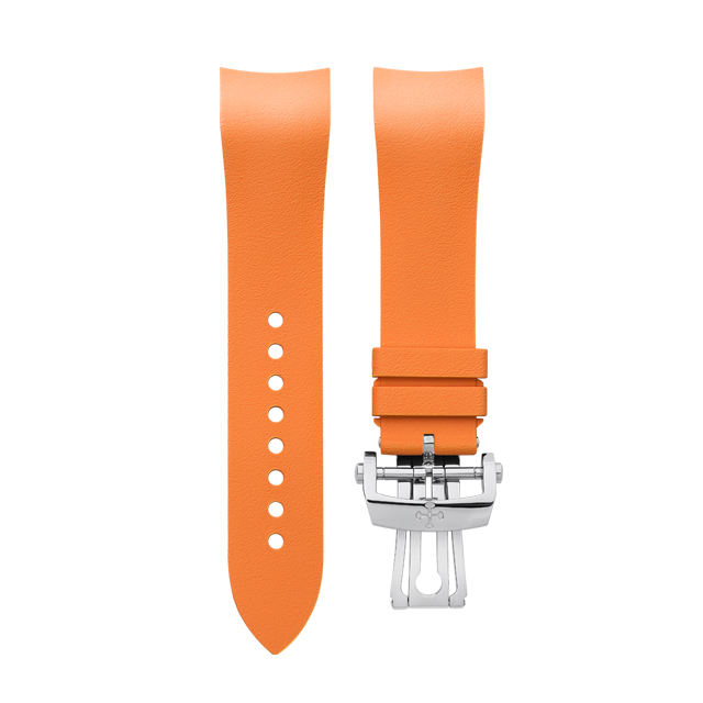 (Curved End) Rubber Strap For Fifty Fathoms Ceramic ref.5000 43mm