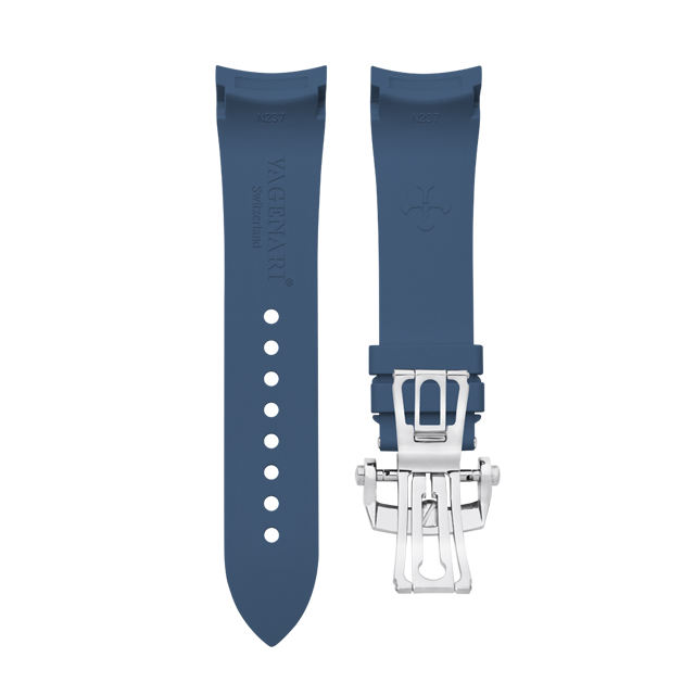 (Curved End) Rubber Strap For Fifty Fathoms Ceramic ref.5015 5085 45mm