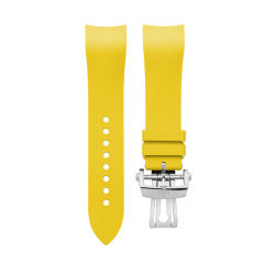 (Curved End) Rubber Strap For Fifty Fathoms Ceramic ref.5000 43mm