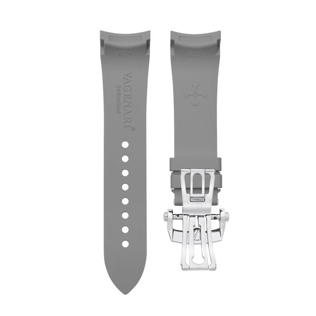 (Curved End) Rubber Strap For Fifty Fathoms Ceramic ref.5015 5085 45mm