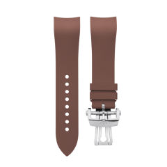(Curved End) Rubber Strap For Fifty Fathoms Ceramic ref.5000 43mm