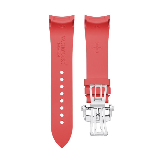 (Curved End) Rubber Strap For Fifty Fathoms Ceramic ref.5000 43mm