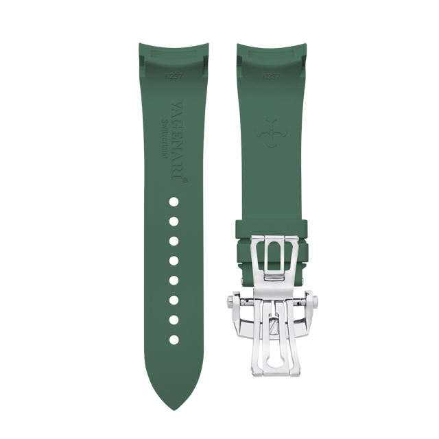 (Curved End) Rubber Strap For Fifty Fathoms Ceramic ref.5000 43mm