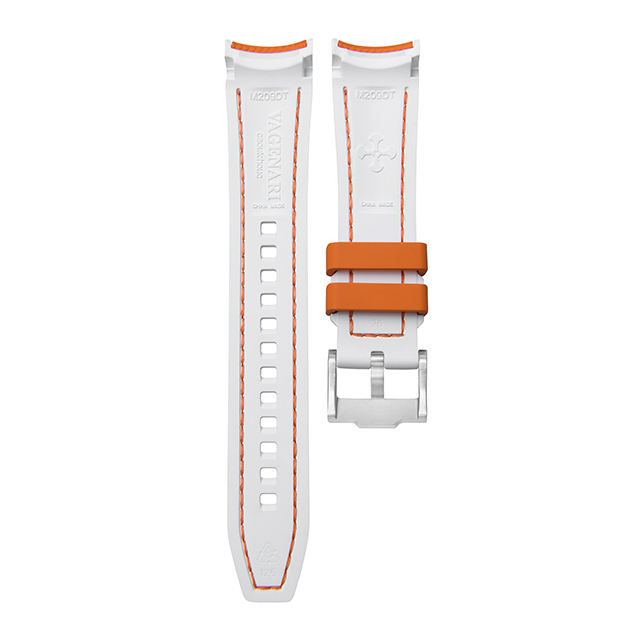 Rubber Strap For Rolex Daytona 116509 White Gold Tang Buckle