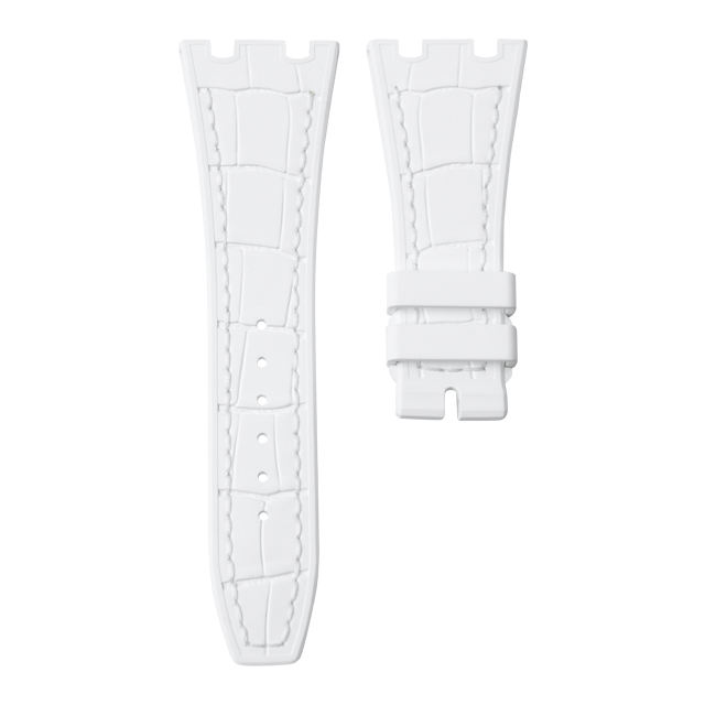 The Simulated Alligator Lines Rubber Strap For AP Royal Oak 41mm Chronograph