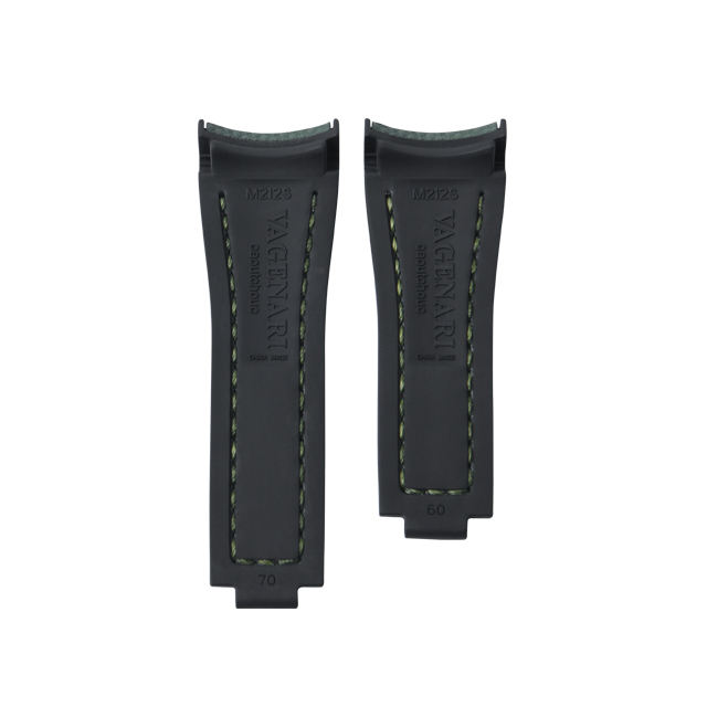 Grid Pattern Rubber Strap For Rolex Submariner 41mm 126610.126613.124060