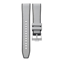 Rubber Strap For Rolex Daytona 116509 White Gold Tang Buckle